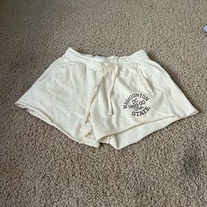 Cream Washington State Graphic Lounge Shorts never worn